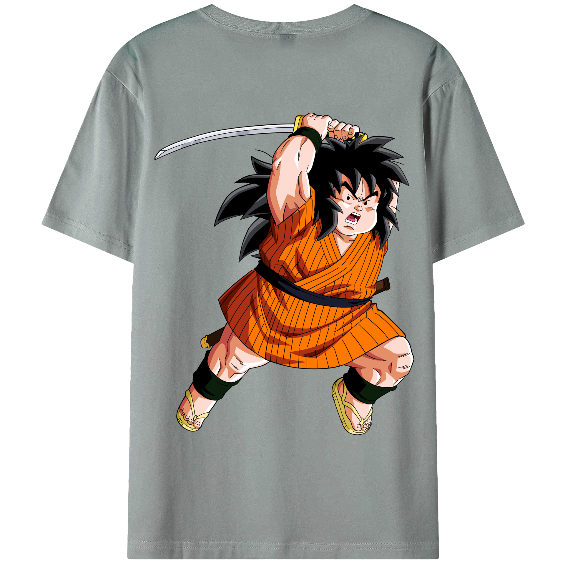 （画像用） ドラゴンボール やじろべえ DRAGON BALL Yajirobe 綿100％ メンズ半袖Tシャツ（バックプリント） 通気性